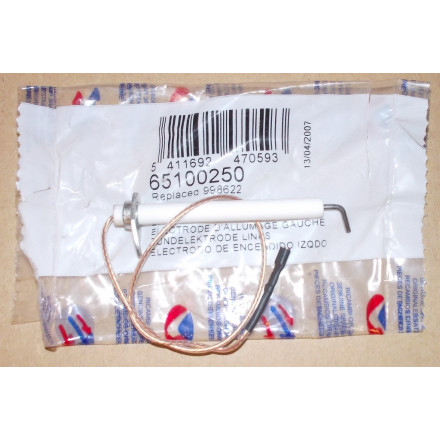 Электрод зажигания левый. Ariston 65100250