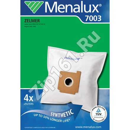 Мешок для пыли Menalux 7003 Синтетические, для пылесосов Zelmer 9002563360