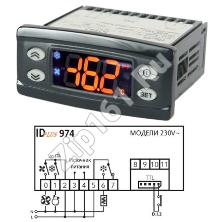 Программируемый контроллер Eliwell ID plus 974 RUS NTC 2Hp 230V BZ