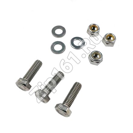 Крепеж крестовины барабана (винт нерж. M6х20 гайкашайба-3шт) универсальный cod025