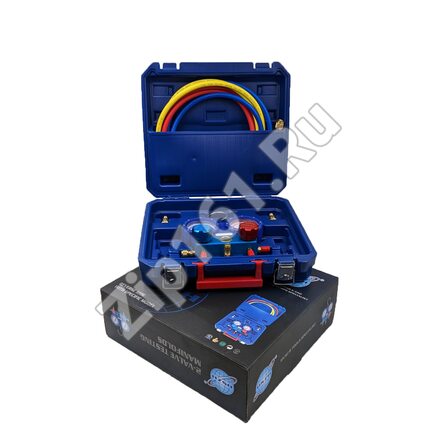 Манометрический коллектор в кейсе DSZH WK-P6002S (80мм,R22,404,134,410) со шлангами