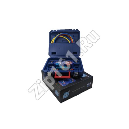 Манометрический коллектор в кейсе DSZH WK-P6002B (80мм,R22,404,134,410) со шлангами Манометрический коллектор в кейсе DSZH WK-P6002B (80мм,R22,404,134,410) со шлангами