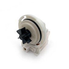 Сливной насос Copreci 30W без улитки, 4 защелки по кругу, фишка вперед Bosch, Siemens 215914